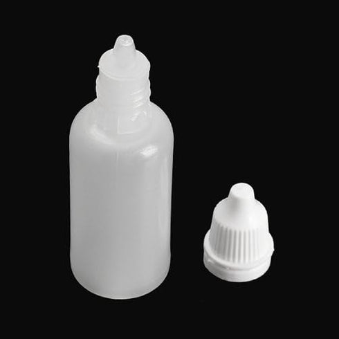 Clear Plastic Empty Squeezable Dropper Bottles 50 Pcs - 5ml/10ml/8ml/15ml/20ml/30ml/50ml with Caps (15ml)