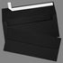 LUXPaper #9 Slimline Invitation Envelopes, Peel & Press, 3 7/8" x 8 7/8", Black Linen, 80lb. Text, 50 Qty