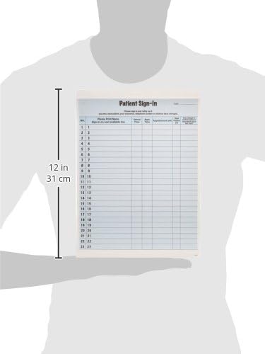 Tabbies Patient Sign-In Label Forms | 8-1/2" x 11" Form, Blue, 23 Labels/Sheet, 125 Sheets/Pack