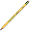 Ticonderoga Laddie Woodcase Pencil w/ Eraser, HB #2, Yellow, Dozen by Dixon