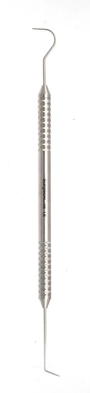6/23 SurgiMac Explorer Probe, Dental Diagnostic Periodontal, Double Ended, Stainless Steel Instrument