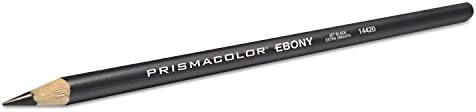 Design EBONY Sketching Pencil, Black Matte Barrel, Dozen by Prismacolor