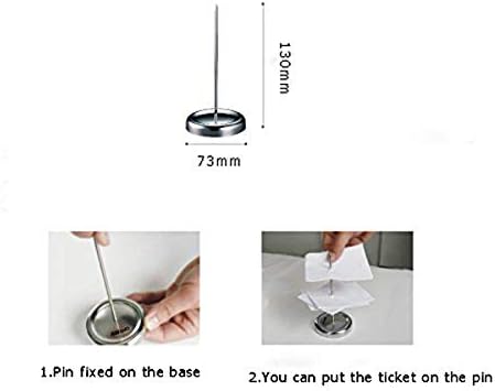 JMAF Desk Straight Rod Paper Holder Spike Stick, 130mm Long