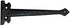 7" Dummy (4 Pack, Adonai Hardware "Agee Heavy Duty Antique Cast Iron Strap False or Faux or Hinge Front Matte Black)