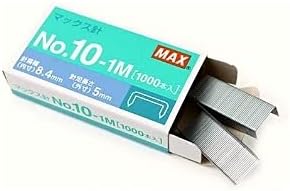 Max HD-10 Stapler Set with 2 Boxes (2000) Staples, Staple Up to 15 Sheets of Normal Paper