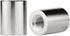 2-Pack 5/8" Set, 1/4-27 Lamp Finials (Silver Cylinder, Tall), Secure Lampshade to Table/Floor Lamps, Decorative