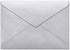 LUXPaper Lee BAR Envelopes, 80 lb. Silver Metallic, Printable Pointed Flap for Wedding Invitations, 50 Pack, 5 1/4 x 7