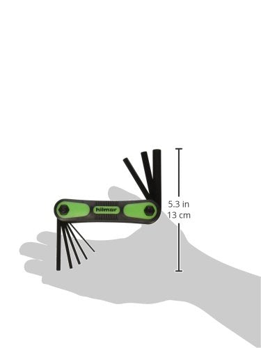 Hilmor 1891472 Hex Key Folding Set, Metric