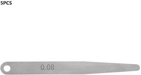 5pcs Feeler Gauge: Metric Thickness Feeler Gauge Measurement Tool (0.08mm)