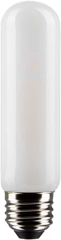 Satco 8-Watt LED E26 Light Bulb, 2700K, 15000 Hour Rating, Dimmable, Frost