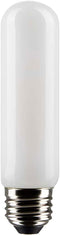 Satco 8-Watt LED E26 Light Bulb, 2700K, 15000 Hour Rating, Dimmable, Frost