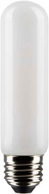 Satco 8-Watt LED E26 Light Bulb, 2700K, 15000 Hour Rating, Dimmable, Frost