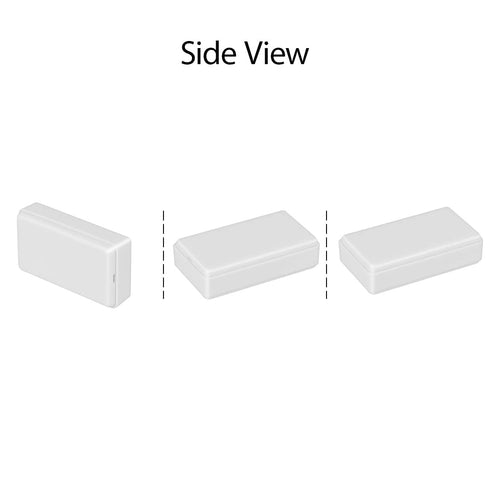 LeMotech 5 Pieces Project Box, Small Junction Case for Electronics, ABS Plastic, White, 1.97 x 1.10 x 0.59 inch