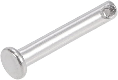 uxcell Single Hole Clevis Pins, 4mm X 25mm Flat Head 304 Stainless Steel Link Hinge Pin, 20Pcs