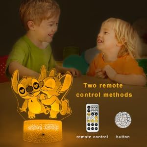 NINE SQUARE EGOU 7 Dimmable Gifts for Girls Cool Night Light with Timer Remote & Smart Touch Colors Changing Cool Room