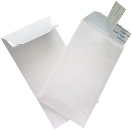 NextDay Labels #7 Coin Envelopes - 100-Pack White Peel & Seal Money Envelopes for Cash, Coins, Jewelry