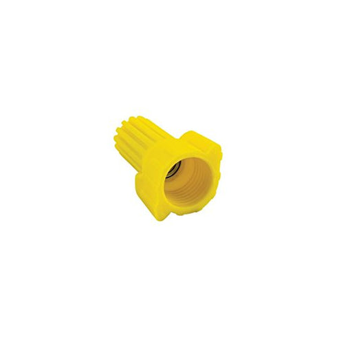 NSI Easy-Twist Winged Wire Connector, Standard Type, 18-10 AWG Wire Range, 300V, Yellow, Box of 100