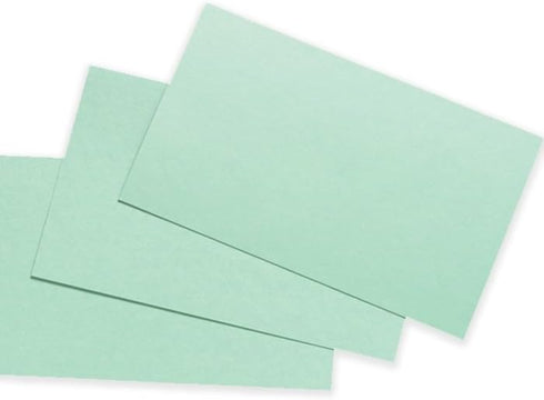 School Smart Blank Plain Index Cards, 3 x 5 Inches, Green, Pack of 100