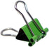 JAM PAPER Colorful Binder Clips, Extra Small 3/5 Inch Green Binderclips, 30/Pack