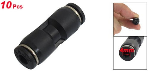 uxcell 10 Pcs 4mm to 4mm Straight Push in Connectors Fitting, Air Pneumatic