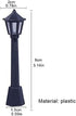 Pxiryanlow 10PCS Mini Street Light Model Railway Train Lamp Miniature Plastic Village Pathway Lantern Post for Micro
