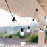25Ft G40 27 Bulbs, LED Outdoor String Lights Frosted White Globe Patio Lights Waterproof with Shatterproof LED Hanging