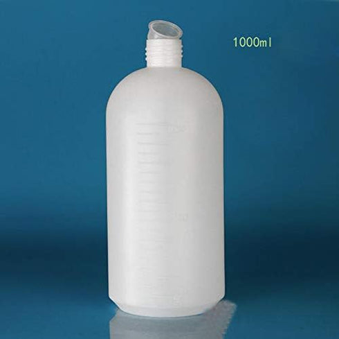 2PCS 1000ml/34oz Plastic Small Mouth Graduated Lab Chemical Reagent Bottle Sample Sealing Bottle with Inner Plug Leak-proof Laboratory Reagent Bottle Boston Rounds Liquid Storage Containers Jar Pot by NATUWORLD