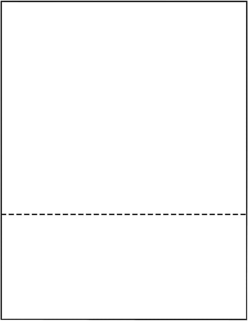 PrintWorks Professional 3 3/4" Perforated Paper, 500 Sheets, 20 lb, White (04331) by PrintWorks