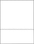 PrintWorks Professional 3 3/4" Perforated Paper, 500 Sheets, 20 lb, White (04331) by PrintWorks