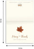Little Notes by Comptime (40 A-2 Wedding Thank You Cards Foldover Cards and Envelopes) Fall - Autumn Natural White