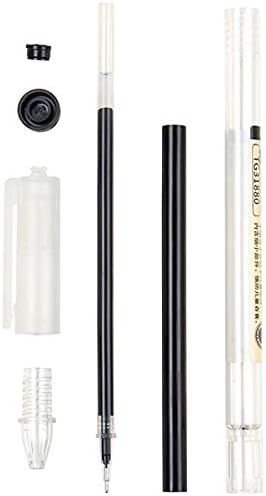 AUHOKY 24Pcs 0.35 mm Black Gel Ink Pens, Extra-Fine Ballpoint Pen, Quick-Drying point Rolling Ball Pens for Office School Stationery Supply