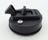 Slam Latch Hatch Round Pull Latch (OWACH AL-958-1) for Boat Deck RV Cabinet Door, Black, 1/4" Door
