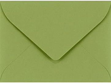 LUXPaper #17 Mini Envelopes | 2 11/16" x 3 11/16" | Avocado Green | 250 Qty