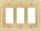 Hallcrest 3 Gang Rocker Metal Wall Plate