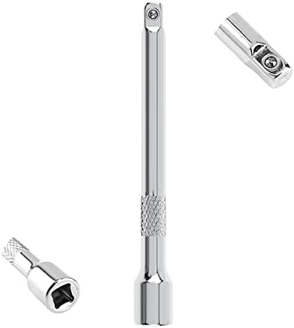 OriGlam 1/4" Drive Extension Socket Wrench, 4-Inch Ratchet Extender, Chromed Steel