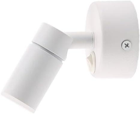 XDIAN 3W 3000K LED Reading Wall Light Fixture Bedside Lamp,White Finish Ceiling Lamp with Switch,Adjustable Lamp