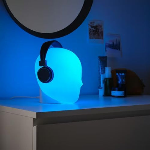 Generic Setup Color Changing LED Mood Light - Head-Shaped Desk Lamp for Bedroom, Office, or Gaming - Ambient Night
