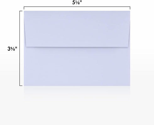 LUXPaper 4Bar A1 Invitation Envelopes | Peel & Press | 3 5/8" x 5 1/8" | Lilac | 80lb. Text | 50 Qty