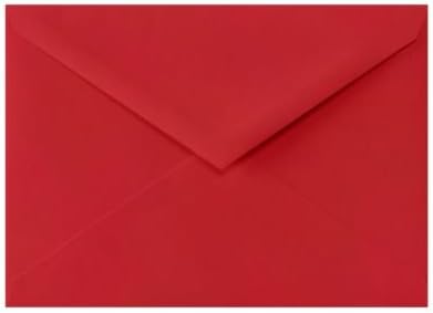 LUXPaper 5 1/2 Bar A2 Baronial Invitation Envelopes | Ruby Red, Pointed Flap, 4 3/8" x 5 3/4", 50 Qty