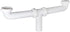 EZ-Flo 1-1/2 Inch x 16 Inch Kitchen Sink End Waste Center Outlet with Baffle, White Polypropylene, Slip Joint Connection