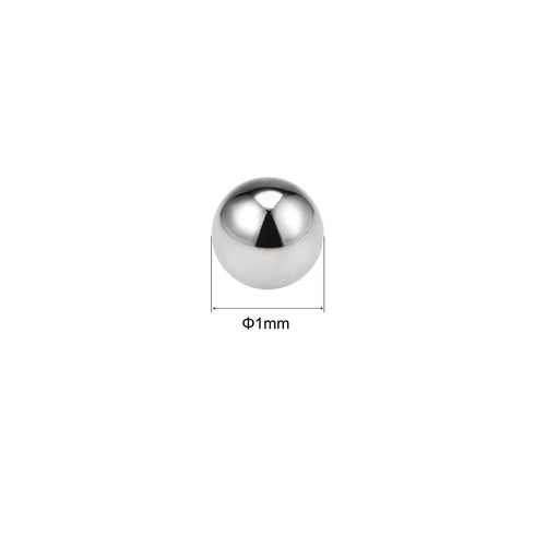 1mm G10 20pcs uxcell Precision Balls Solid Chrome Steel for Ball Bearing Keychain Wheel