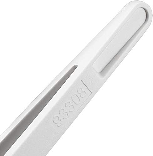 Precision Plastic Tweezers Kit, Anti-static Set for Craft & Electronics Repair - White - 6Pcs