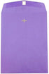 JAM PAPER 9 x 12 Colored Envelopes with Clasp Closure - 100/Pack - Violet Purple Recycled