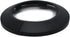 Fit 2.48" Outer Diameter Flange Water Pipe Cover, Black PP Plastic Escutcheon Collar for Wall Pipe Decoration