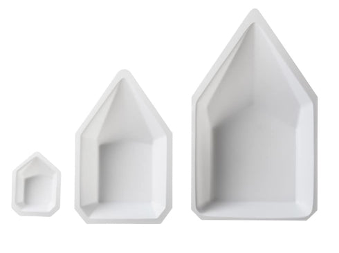 Pour Boat Weighing Dishes, Small-Sized, 14 mL Capacity, Disposable, White, Pack of 500 by Heathrow Scientific