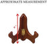 BANBERRY DESIGNS Walnut Folding 4" H Easels Display Stands, Premium Quality - Set of 3 Ideal for Small Plates, Plaques,