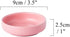 Pink Ceramic Paper Clips Holder, Round Binder Clips Dispenser, Elegant Desktop Organizer for Home Office Supplies