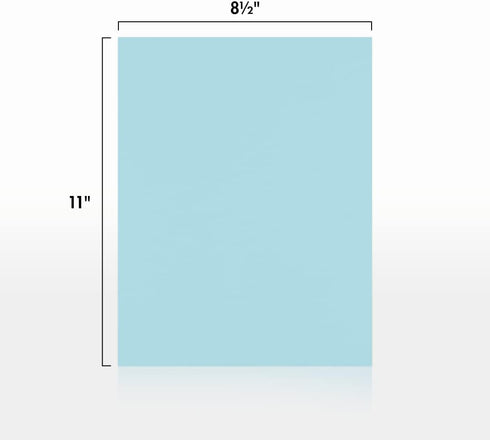 LUXPaper 8.5" x 11" Paper, Letter Size, Pastel Blue, 60lb. Text, 50 Qty