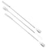 Cole-Parmer-636916 Nickel/SS Lab Spatulas, 1.13" Spoon x 1.63" Flat Blunt Ends, Pack of 3