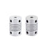 4mm to 5mm Shaft Coupling, 25mm Length, 18mm Diameter Aluminum Alloy Joint Connector for 3D Printer CNC Machine (Pack